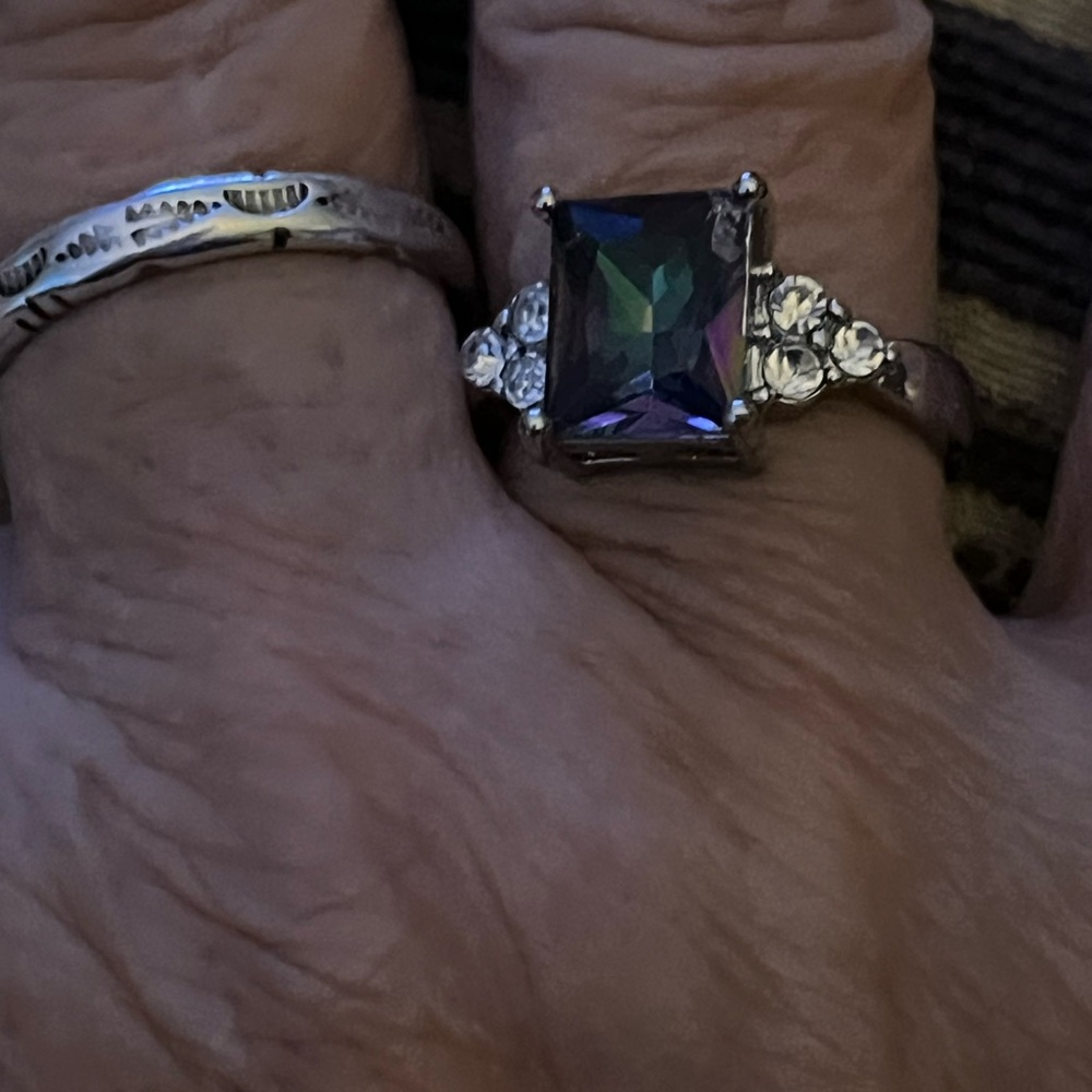 Rainbow Topaz Ring - image 4